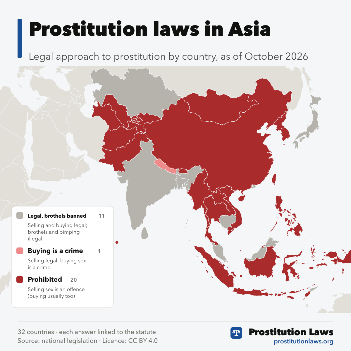 Prostitution laws in Asia