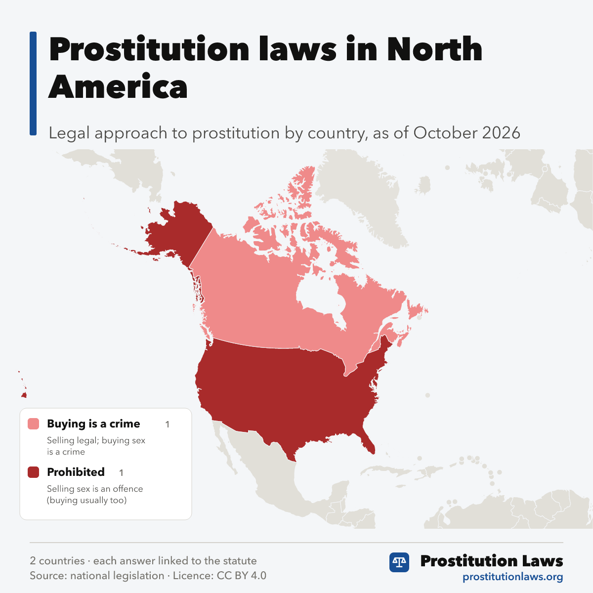 Prostitution laws in North America