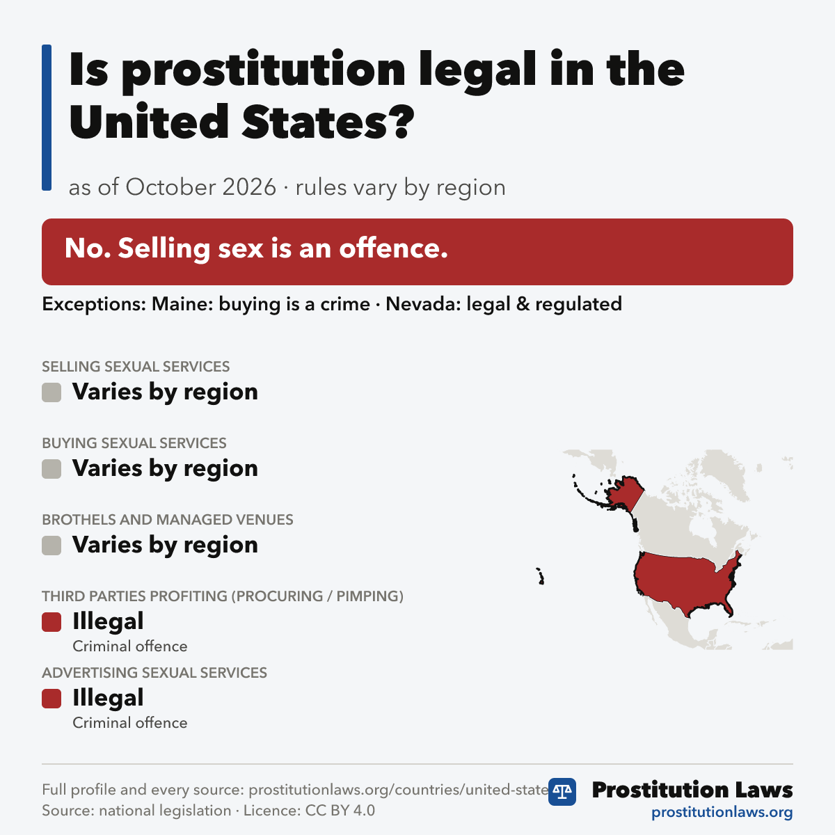 United States: prostitution law at a glance